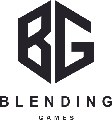 블랜딩게임즈 · BLENDING GAMES 공식 로고
